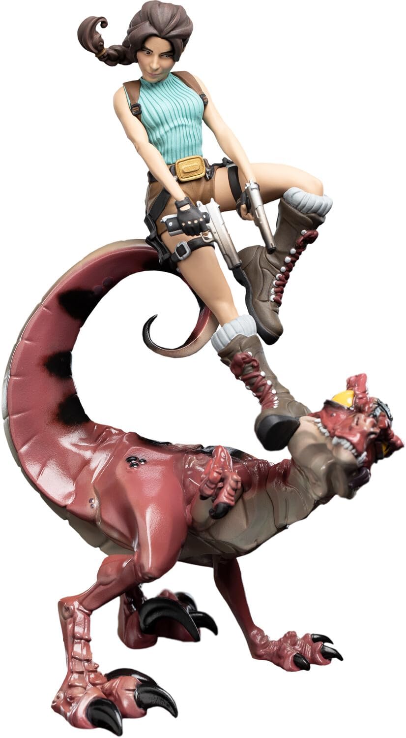 Weta Workshop Mini Epics - Tomb Raider - Lara Croft & Raptor