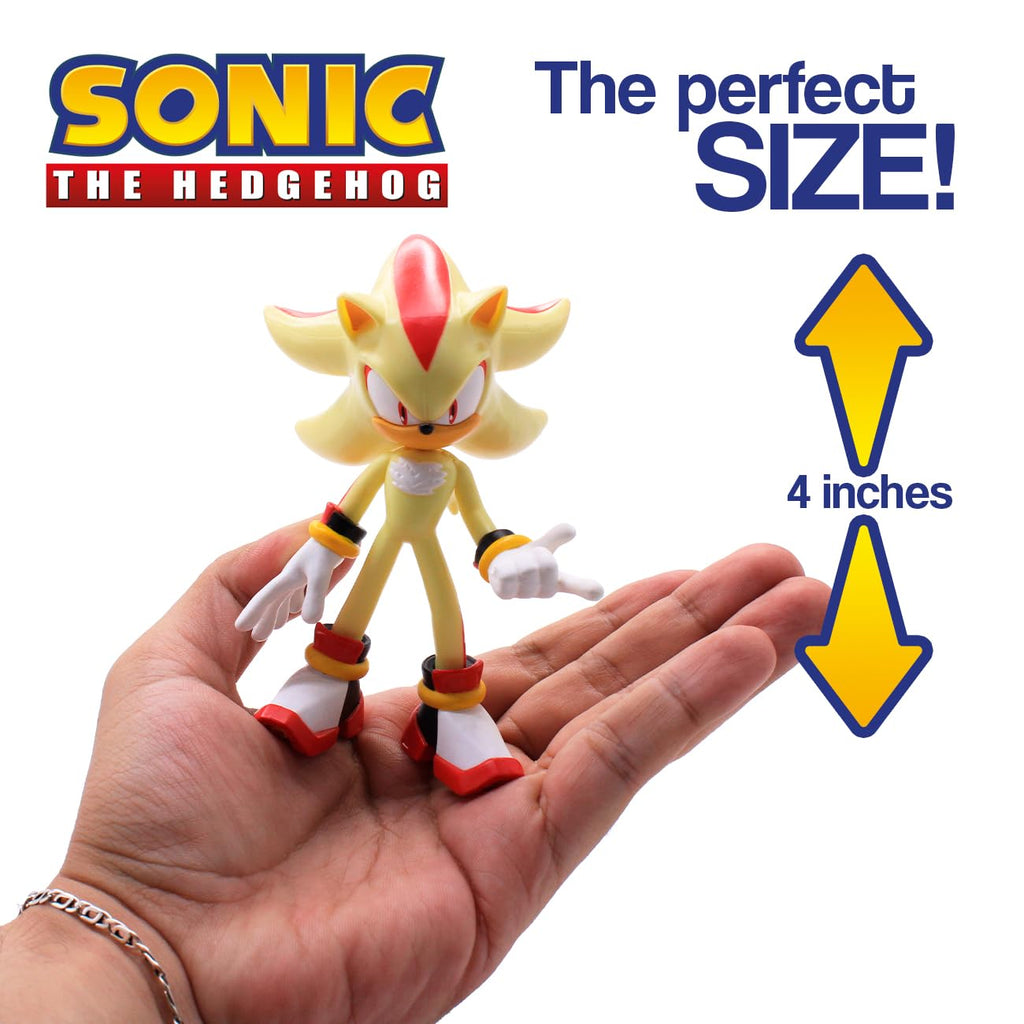 Sonic the Hedgehog Action Figure – 4" Articulated Collectible with Interchangeable Arms & Accessories - Flex Gamingproduct_type