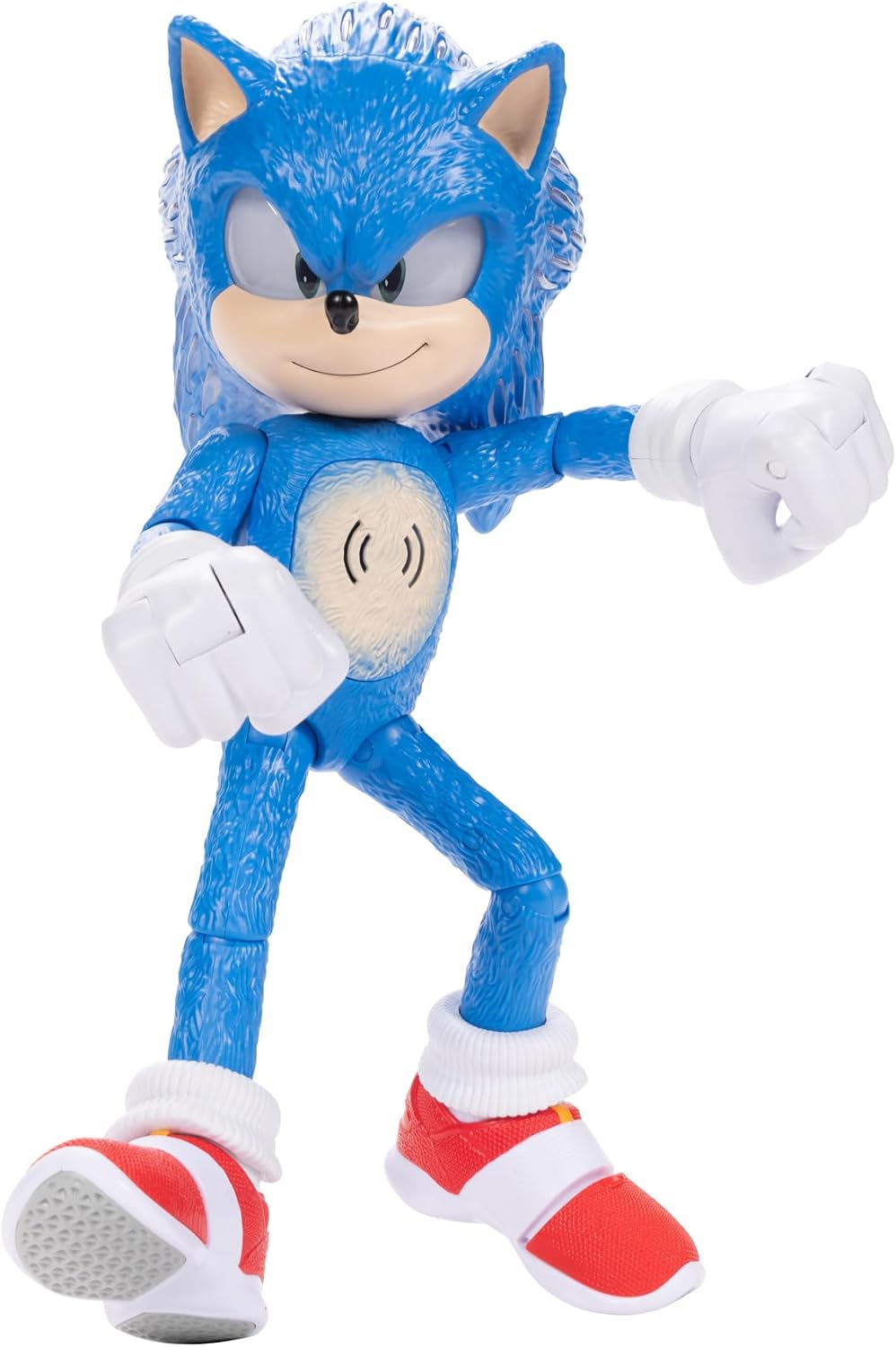 Sonic the Hedgehog 3 Ultimate Talking Sonic 12-Inch Figure, Features 30+ Iconic and Humorous Phrases and Sounds from the Movies, Light-Up Eyes and Quills