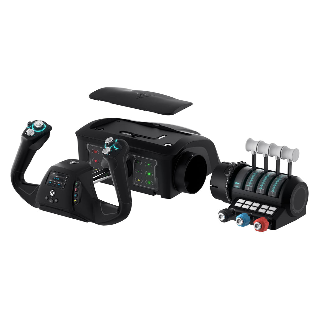 Turtle Beach VelocityOne Flight Universal Control System - Xbox Series X & Xbox Series S, Xbox One & Windows 10 & 11 PCs with Yoke Handle, Throttle Quadrant, Trim Wheel & Rudder Controls | Xbox Series X|S, Xbox One, Windows PC, Complete Controls, Yoke Han - Flex Gamingproduct_type