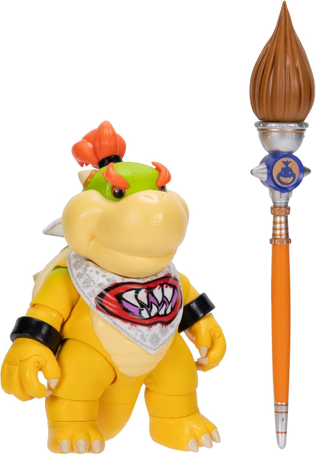 The Super Mario Galaxy Movie 5” Action Figures Series 1 – Bowser Jr. Figure with Paint Brush Accessory - Premium Details and 17 Points of Articulation