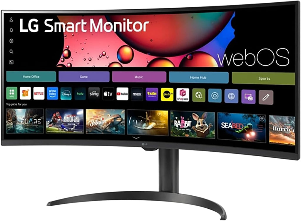 LG 34" Curved UltraWide WQHD Smart Monitor with webOS