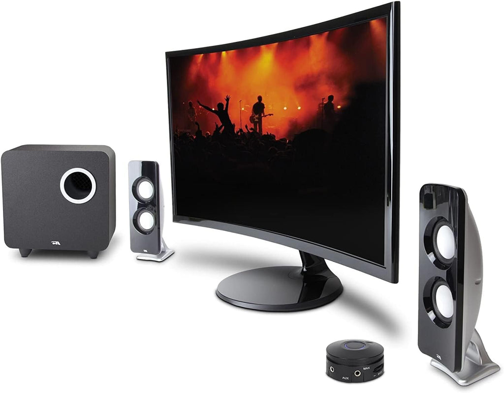 Cyber Acoustics CA-3610 2.1 Multimedia Speaker System with Subwoofer – 2 Sizes