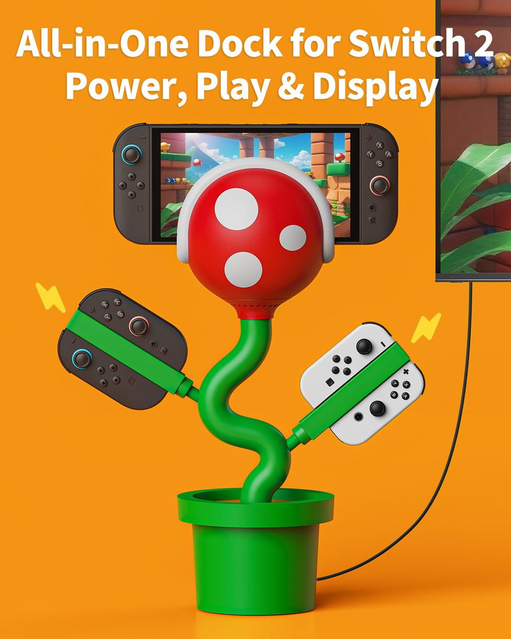 POWKONG Piranha2 Nintendo Switch 2 Dock with Cooling Fan – 2 Colours