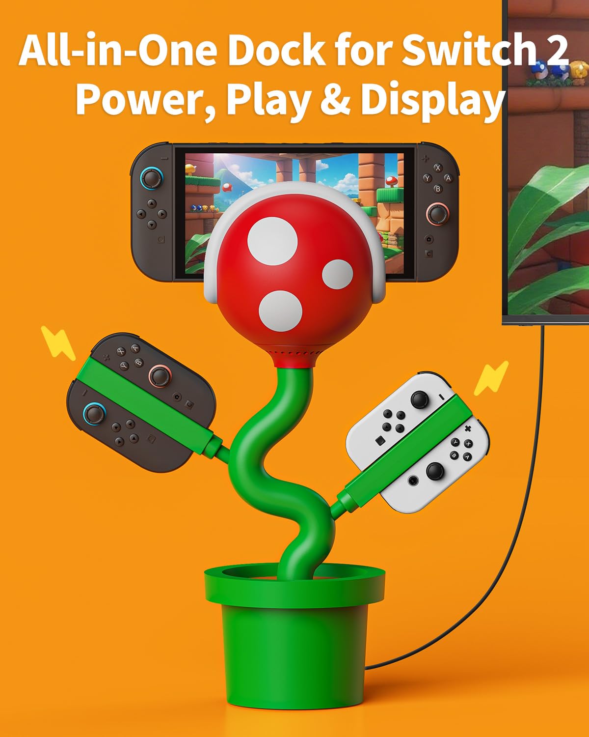 POWKONG Piranha2 Nintendo Switch 2 Dock with Cooling Fan – 2 Colours