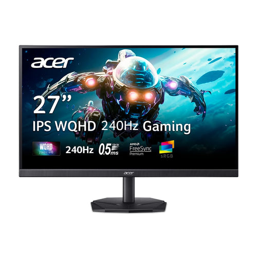 acer Nitro 27 Inch QHD 2560 x 1440 IPS Gaming Monitor | AMD FreeSync | Up to 180Hz Refresh | Up to 0.5ms | DCI-P3 95% | HDR 10 Support | One Display Port 1.2 & Two HDMI 2.0 | KG271U N3bmiipx - Flex Gamingproduct_type
