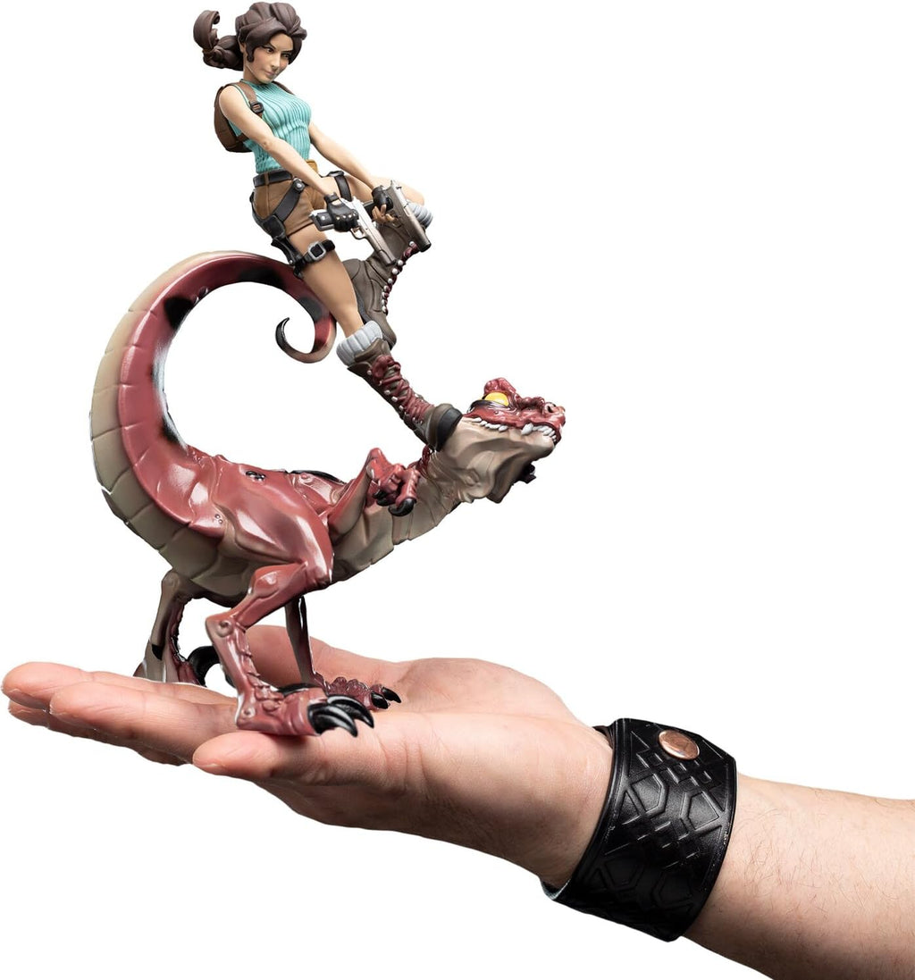 Weta Workshop Mini Epics - Tomb Raider - Lara Croft & Raptor
