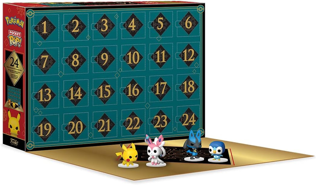 Funko Pop! Advent Calendar: Pokemon - 24 Days of Surprises - Collectible Vinyl Mini Figures - Mystery Box - Gift Idea - Holiday Present for Girls, Boys & Kids - Christmas Countdown