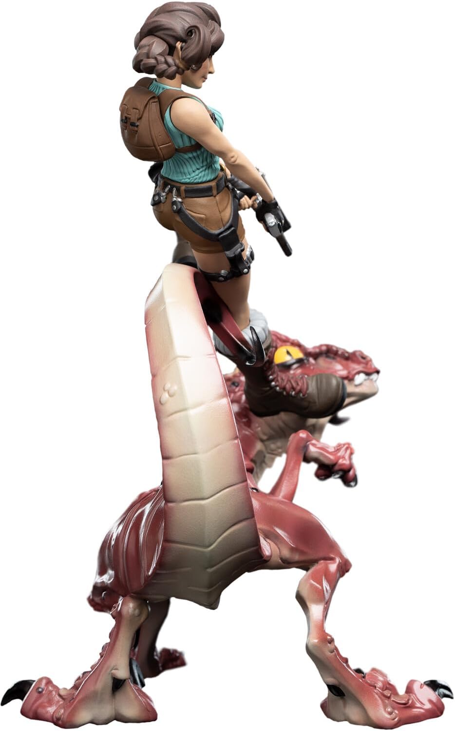 Weta Workshop Mini Epics - Tomb Raider - Lara Croft & Raptor