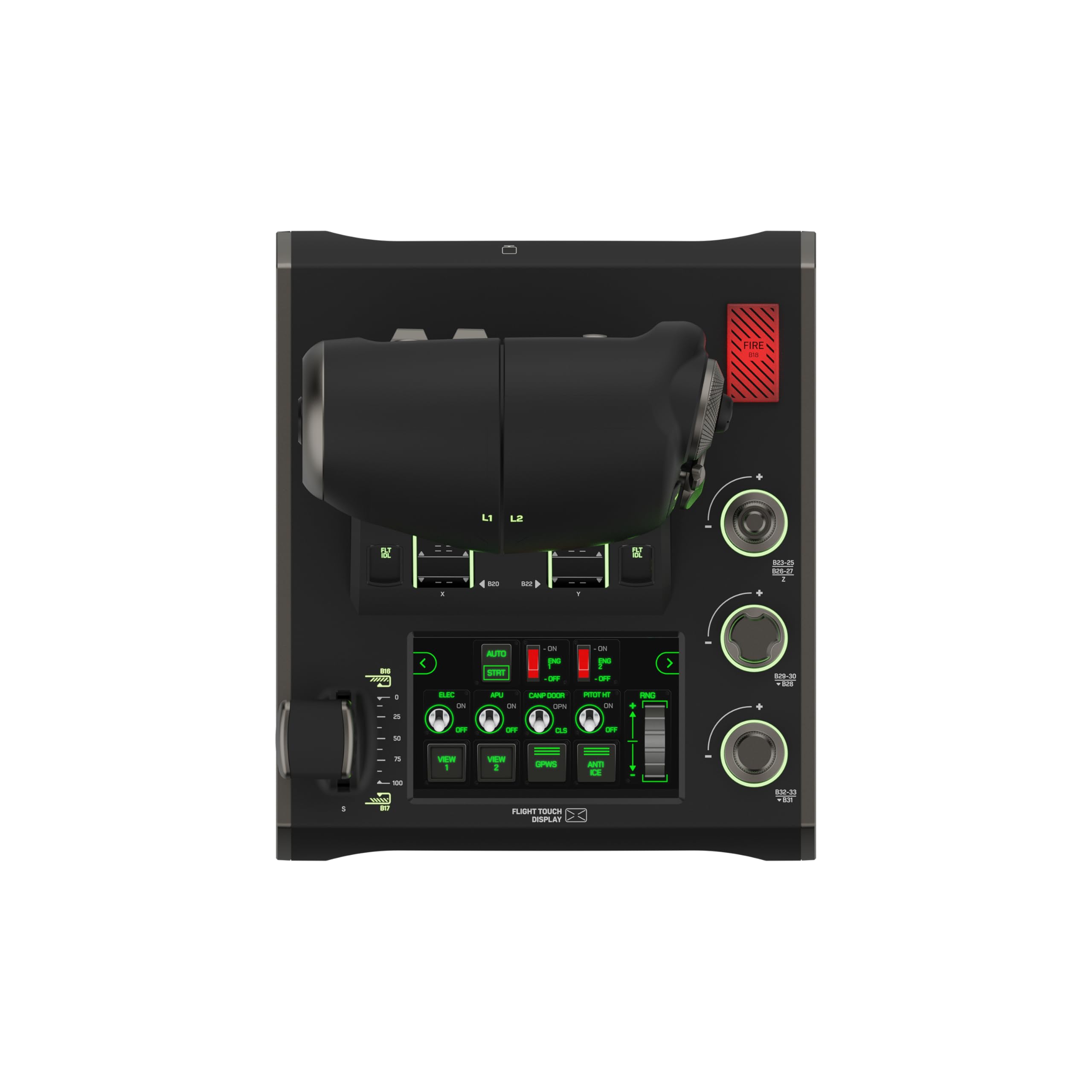Turtle Beach VelocityOne Flight Universal Control System - Xbox Series X & Xbox Series S, Xbox One & Windows 10 & 11 PCs with Yoke Handle, Throttle Quadrant, Trim Wheel & Rudder Controls | Xbox Series X|S, Xbox One, Windows PC, Complete Controls, Yoke Han - Flex Gamingproduct_type