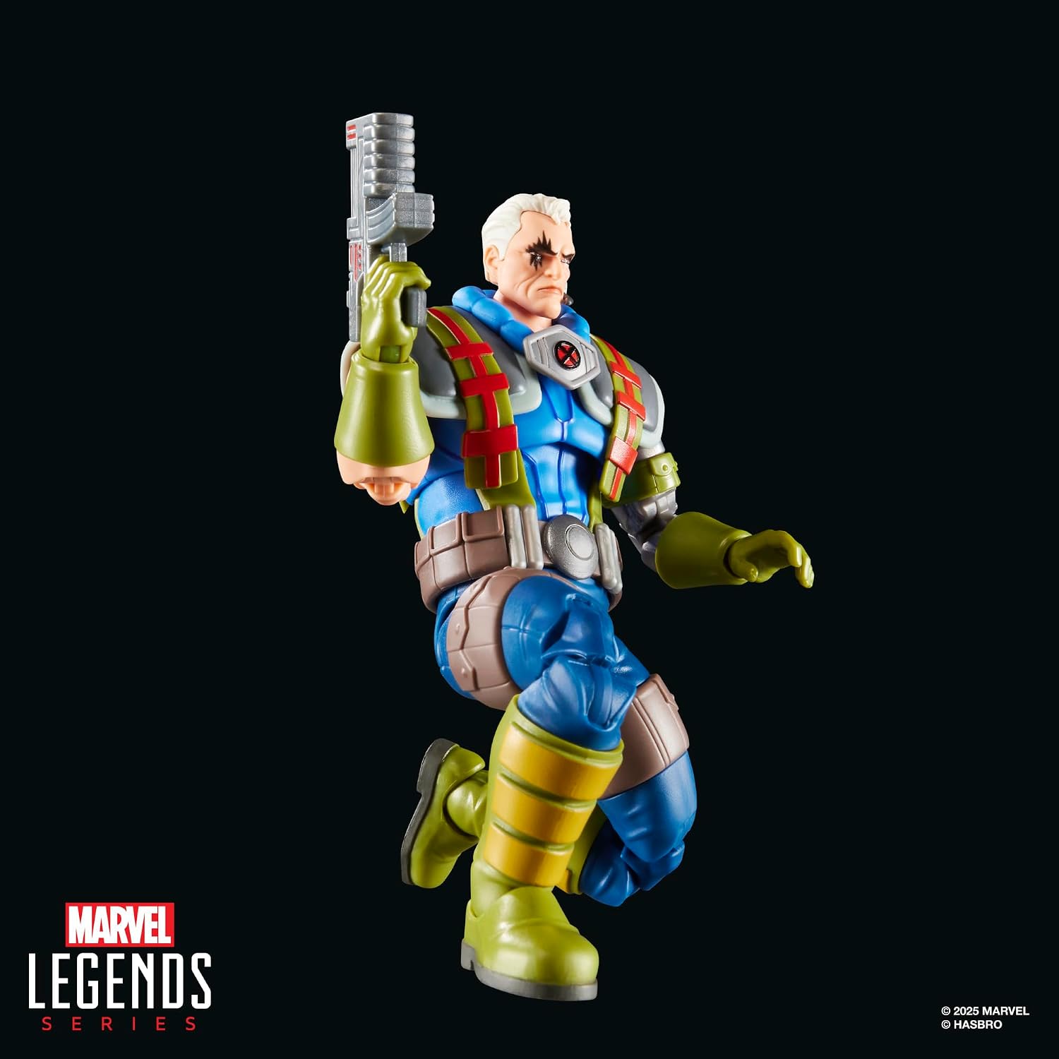 Marvel Legends Series Marvel's Cable, X-Men '97 Collectible 6-Inch Action Figure Toy | 6-Inch Collectible, Includes 6 Accessories, 2 Blasters, 2 Weapon Fx, 20 Plus Points Articulation
