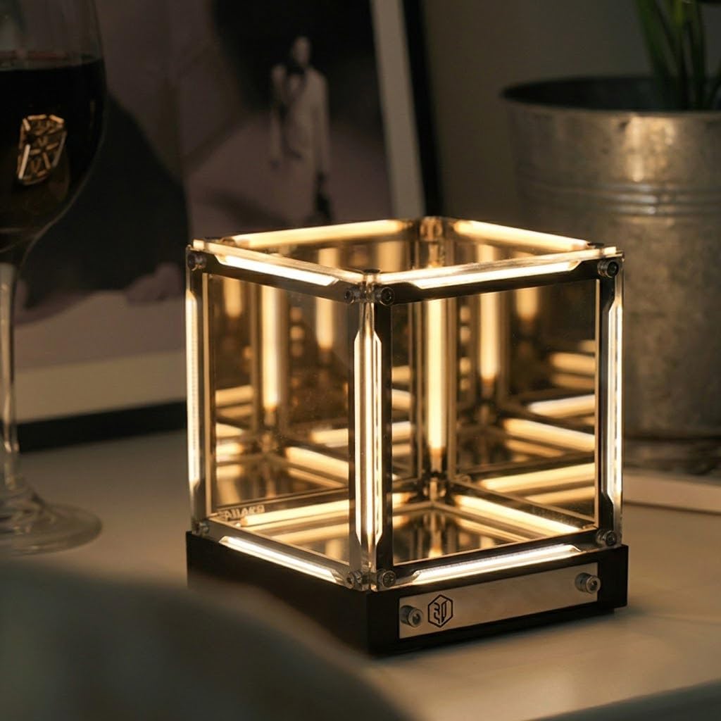 LONYIABBI 4D Mirror Cube Lamp – 2 Colors
