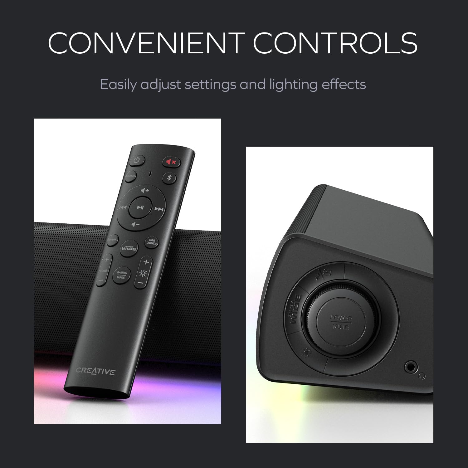 Creative Sound Blaster GS5 RGB Gaming Soundbar