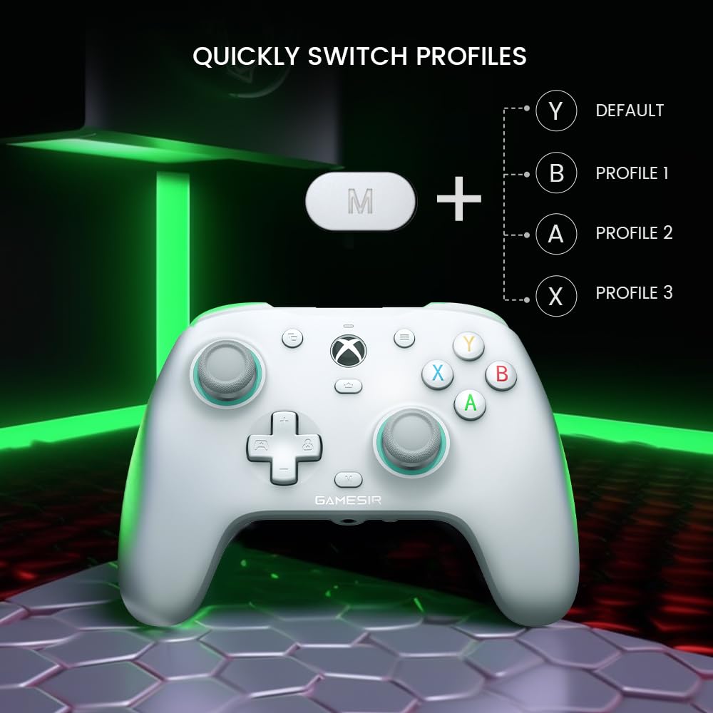 GameSir G7 SE Wired Controller for Xbox Series X|S, Xbox One & Windows 10/11, Plug and Play Gaming Gamepad with Hall Effect Joysticks/Hall Trigger, 3.5mm Audio Jack (White) - Flex Gamingproduct_type