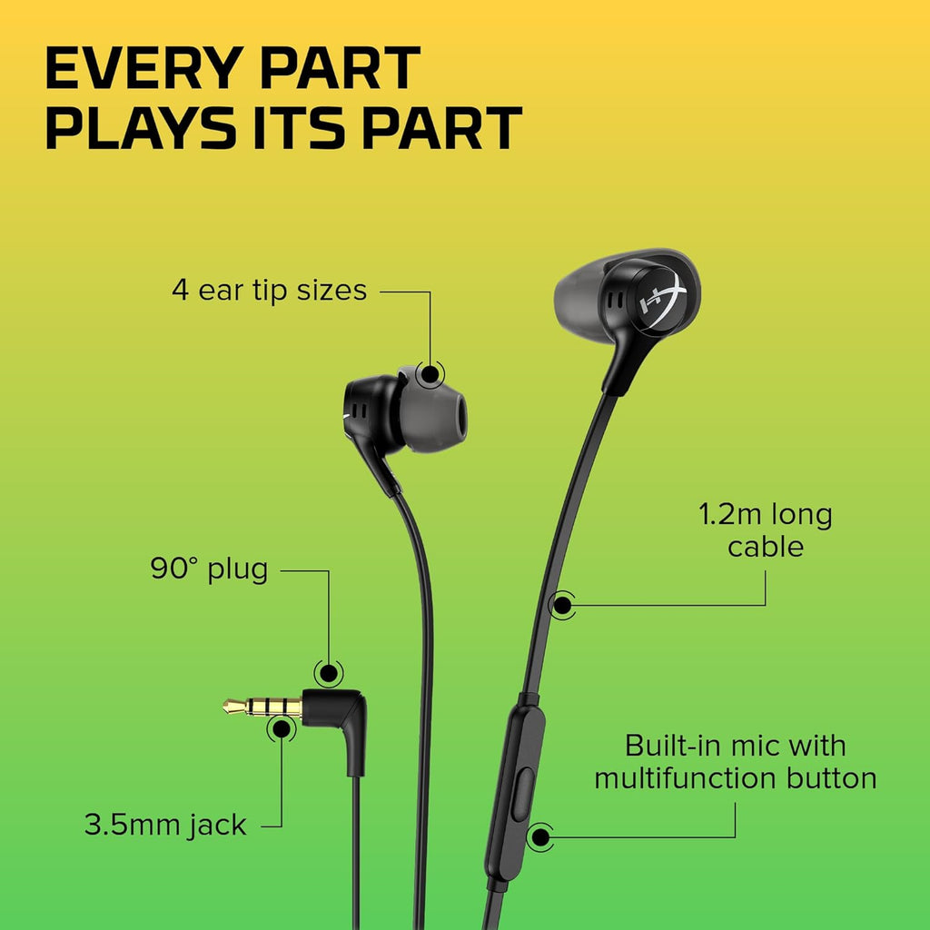 HyperX Cloud Earbuds II Wired Gaming Earbuds – 2 Colors
