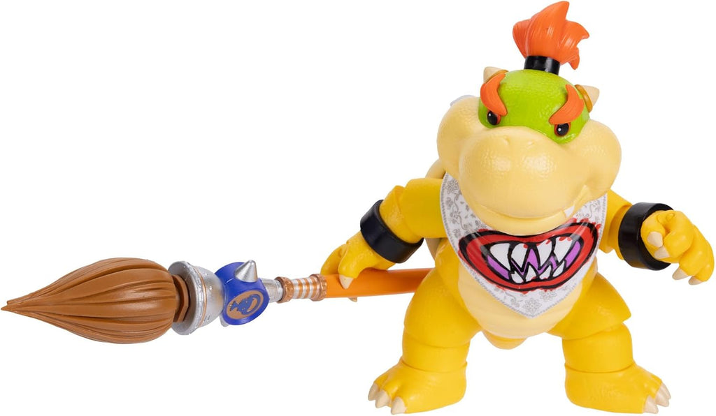 The Super Mario Galaxy Movie 5” Action Figures Series 1 – Bowser Jr. Figure with Paint Brush Accessory - Premium Details and 17 Points of Articulation