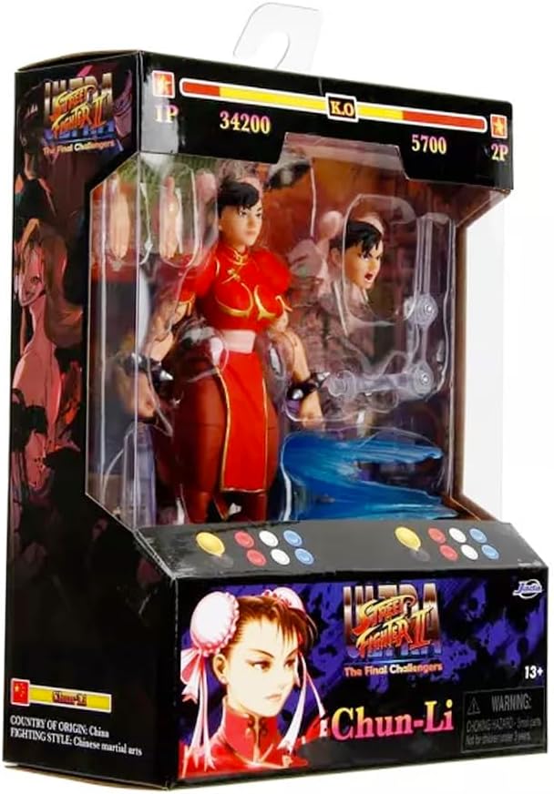 Generic Chun Li Street Fighter II 6"" Action Figure (Exclusive RED outfit version)