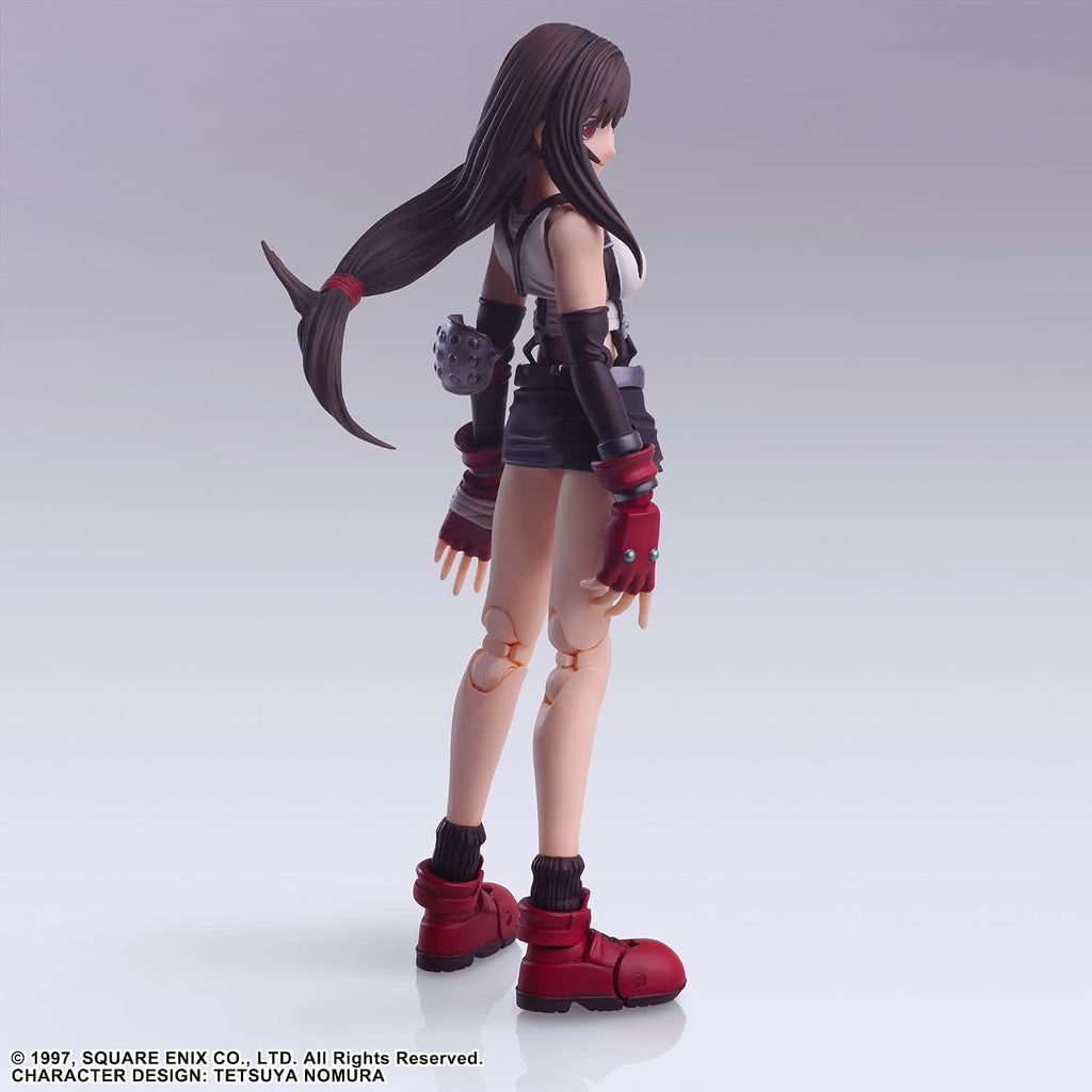 Square Enix Final Fantasy VII Bling Arts Tifa Lockhart PVC Pre-Painted Action Figure, Black, 4988601381734 | Final Fantasy VII 6 Inch Action Figure Bring Arts - Tifa Lockhart Reissue