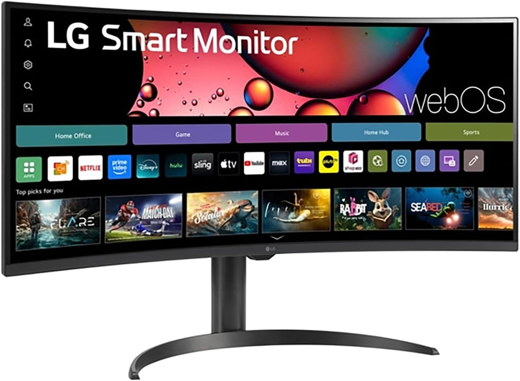 LG 34" Curved UltraWide WQHD Smart Monitor with webOS