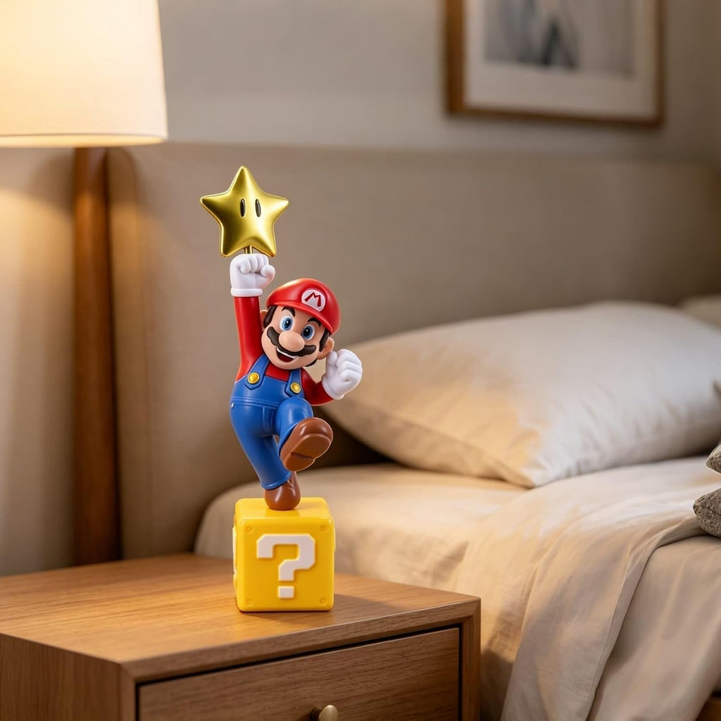 Mario Figure, Star Themed Collectible Statue, 8IN PVC Figurine for Fan Gifts - Flex Gamingproduct_type