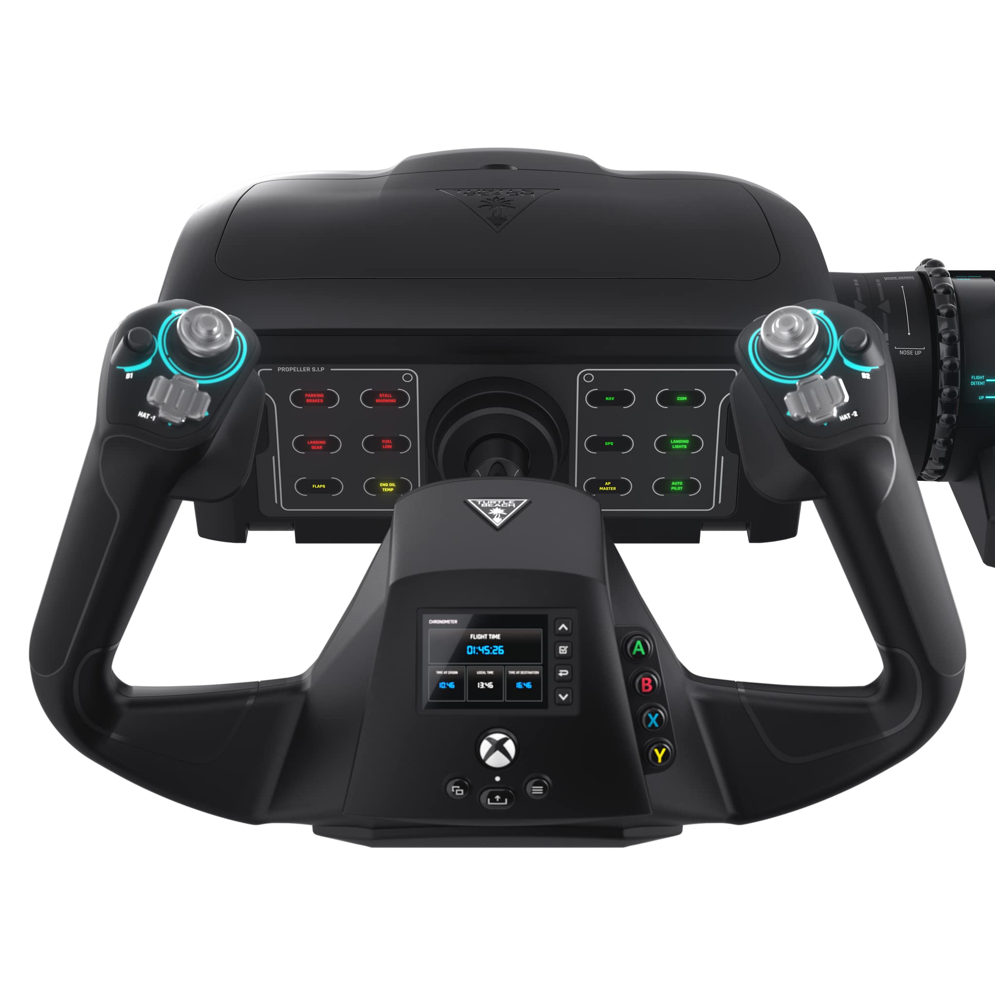 Turtle Beach VelocityOne Flight Universal Control System - Xbox Series X & Xbox Series S, Xbox One & Windows 10 & 11 PCs with Yoke Handle, Throttle Quadrant, Trim Wheel & Rudder Controls | Xbox Series X|S, Xbox One, Windows PC, Complete Controls, Yoke Han - Flex Gamingproduct_type