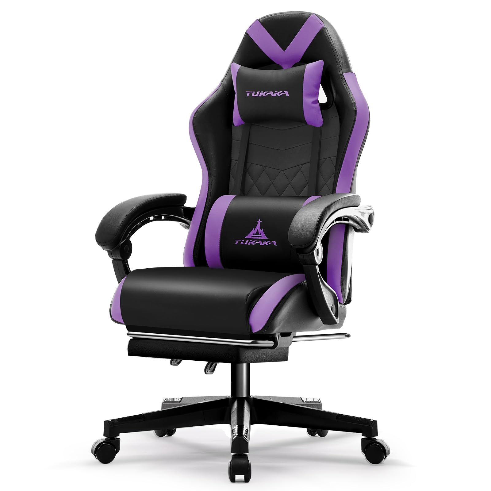 White Gaming Chair,Ergonomic Massage Office Desk Chair with Footrest | Pocket Spring Cushion,Reclining,Thick High Back,Headrest and Lumbar Support,Adjustable Leather Computer Chair Gamer Chair - Flex Gamingproduct_type