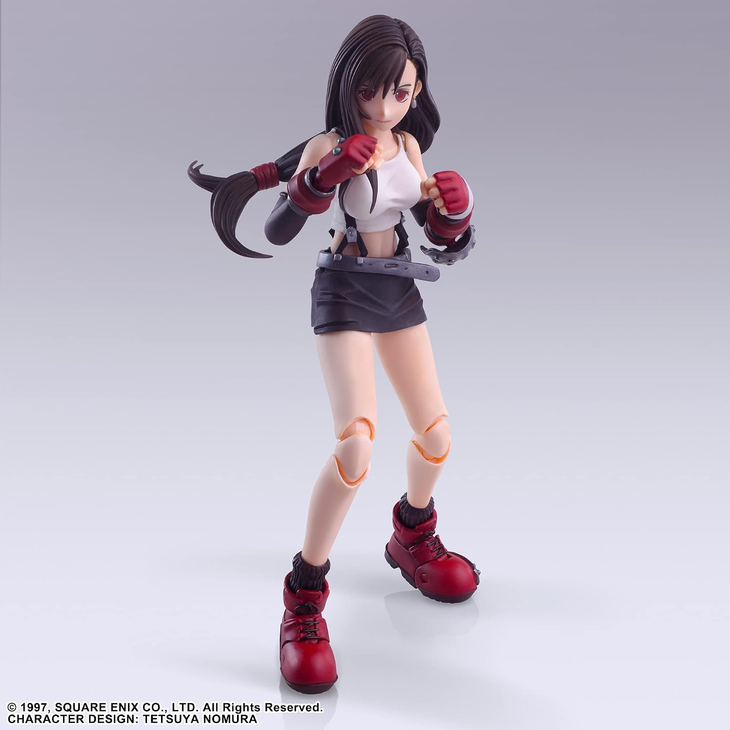 Square Enix Final Fantasy VII Bling Arts Tifa Lockhart PVC Pre-Painted Action Figure, Black, 4988601381734 | Final Fantasy VII 6 Inch Action Figure Bring Arts - Tifa Lockhart Reissue