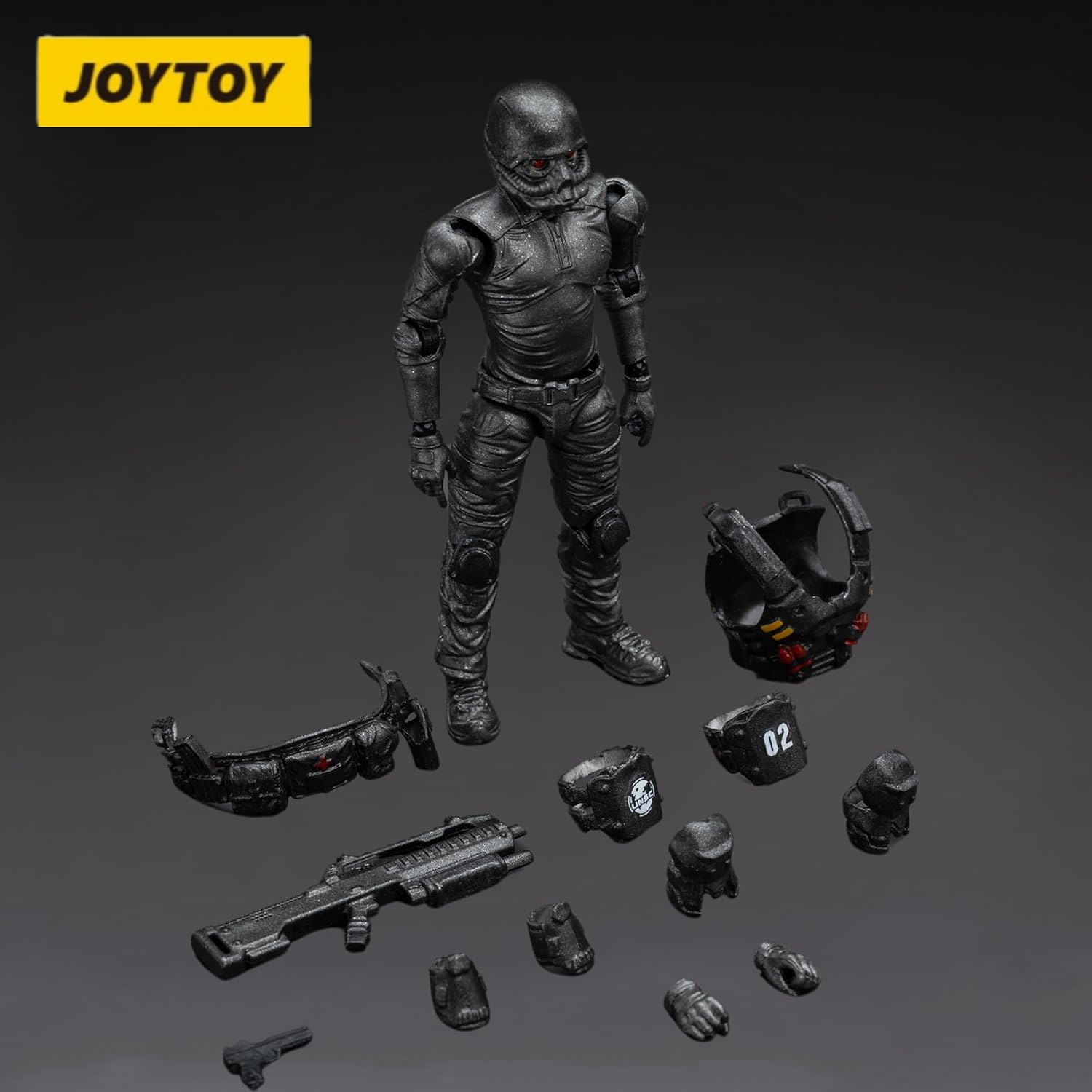 JOYTOY Action Figures 1/25 God of War 86-II Assault Anime Soldier Figure and Mecha PVC DIY Robot Collectible Military Model Collection