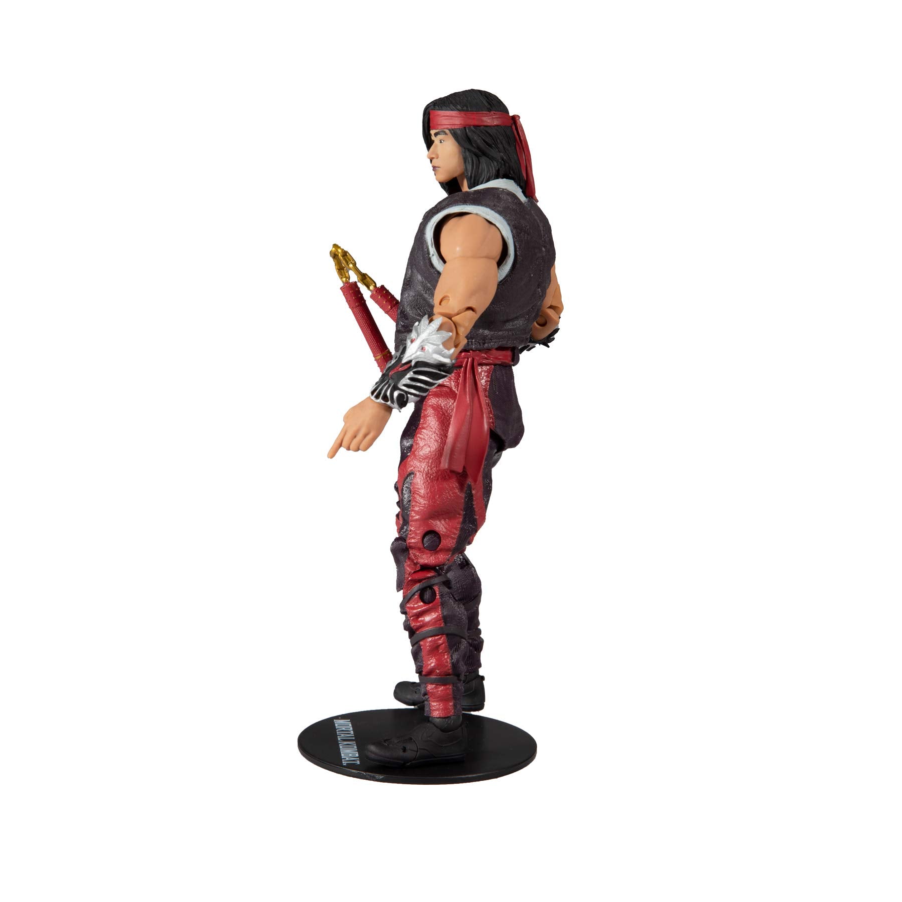 McFarlane Toys Mortal Kombat Liu Kang (Fighting Abbot) 7" Action Figure with Accessories | Mortal Kombat 7 Inch Action Figure Wave 7 - Liu Kang