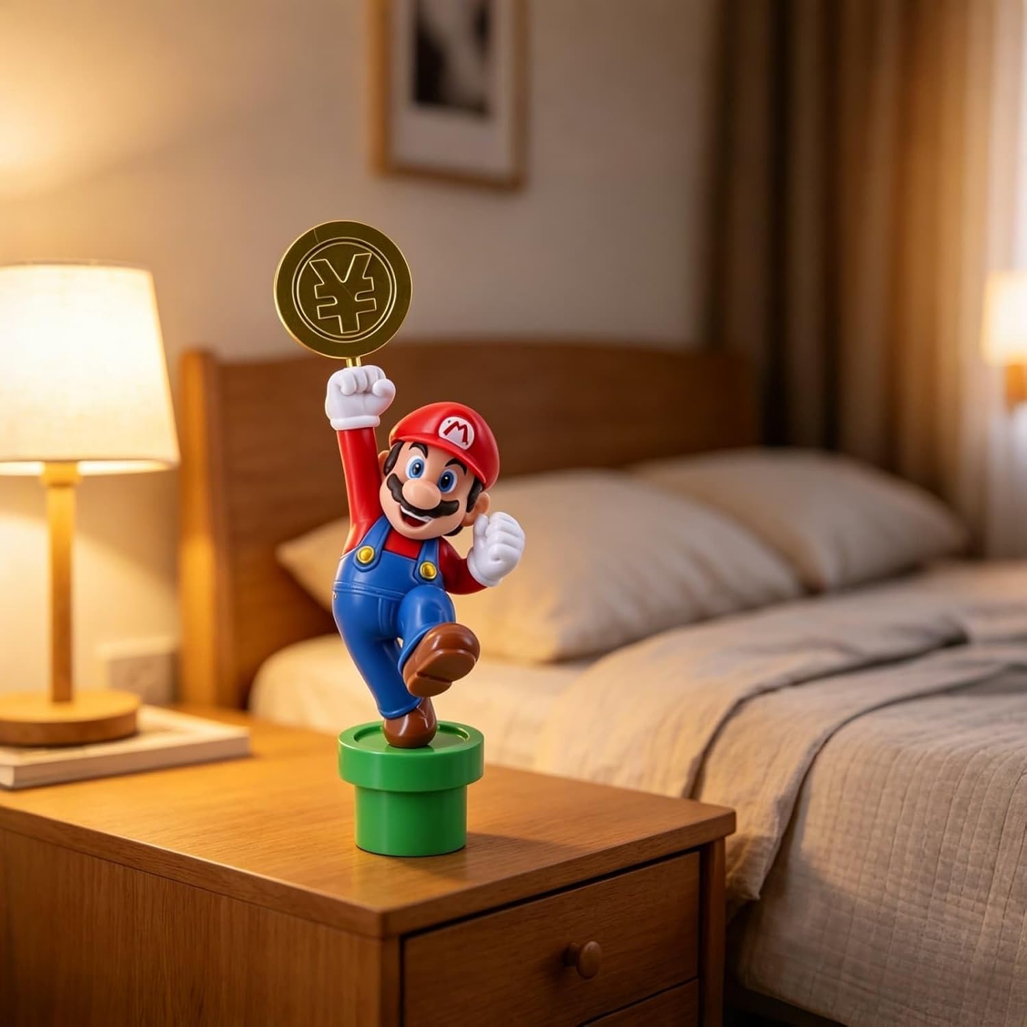 Mario Figure, Star Themed Collectible Statue, 8IN PVC Figurine for Fan Gifts - Flex Gamingproduct_type