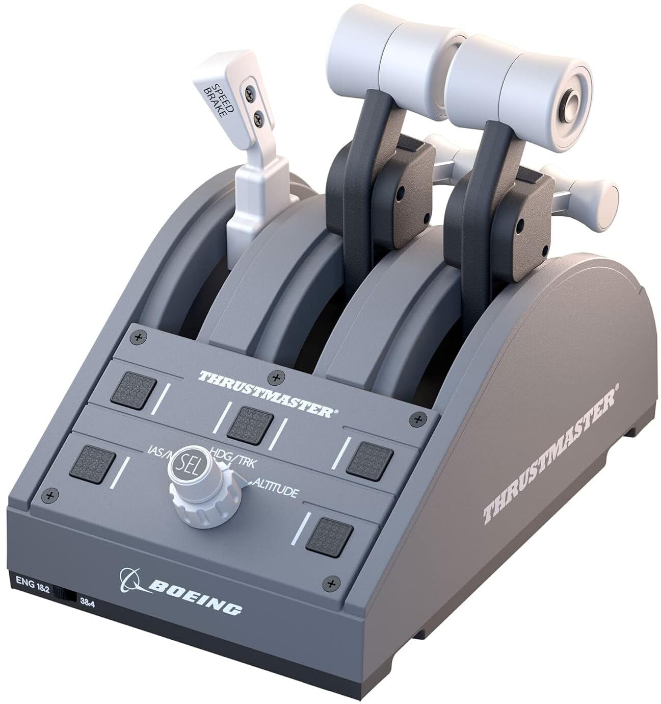 Thrustmaster TCA Yoke Boeing Edition Flight Sim Controller - XBOX & PC | 787 Dreamliner 1:1 replica, pendular motion, 8.3-in travel, all-metal build, 18 action buttons, adjustable spring tension - Flex Gamingproduct_type