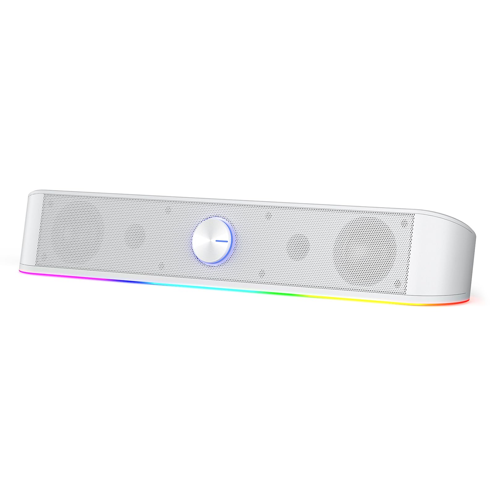 Redragon GS560 RGB Desktop Soundbar, 2.0 Channel Computer Speaker with Dynamic Lighting Bar Audio-Light Sync/Display, Touch-Control Backlit with Volume Knob, USB Powered w/ 3.5mm Cable, Black - Flex Gamingproduct_type