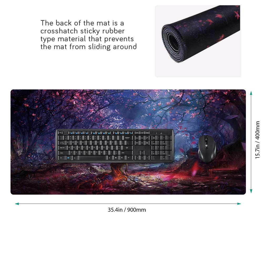 XXL Professional Large Mouse Pad & Computer Game Mouse Mat (35.4x15.7x0.1IN, Map) (90 * 40 Map) - Flex Gamingproduct_type