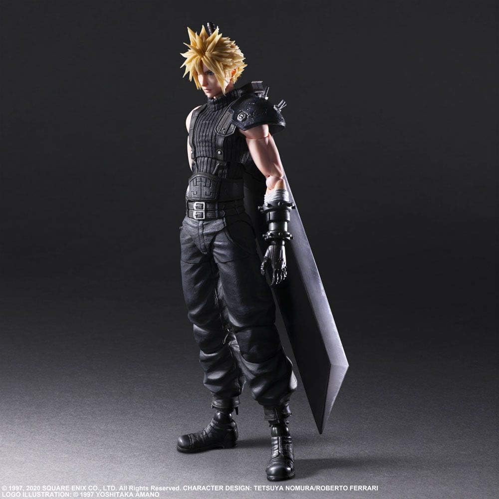 Final Fantasy VII Remake: Cloud Strife (Version 2) Play Arts Kai Action Figure | Final Fantasy VII Remake Play Arts Kai 10 Inch Action Figure - Cloud Strife
