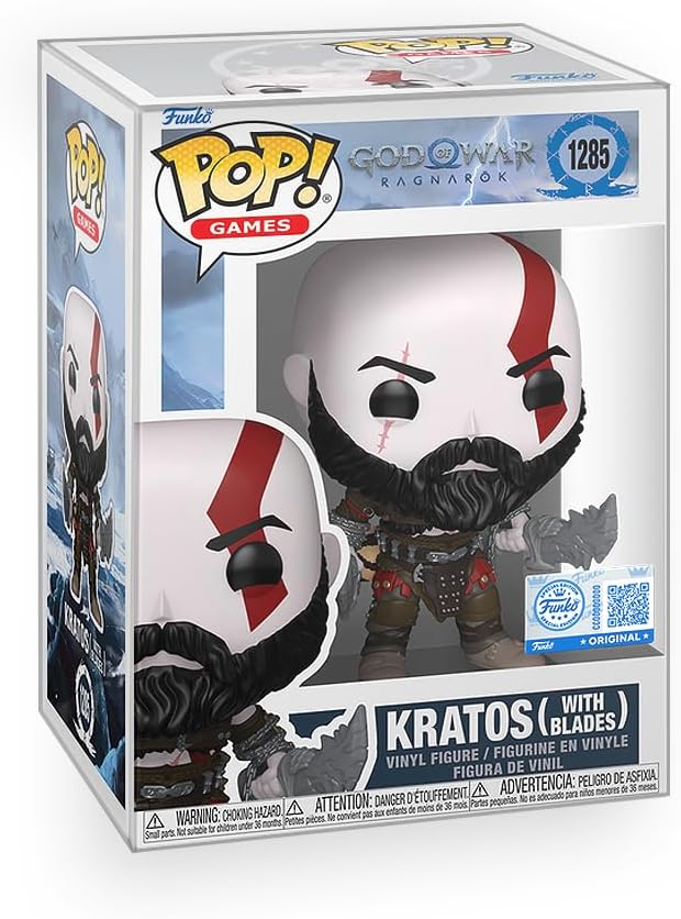 Epic Collectibles Pop God of War - Kratos with Blades Vinyl Figure | Bundled with Box Protector Compatible for Funko