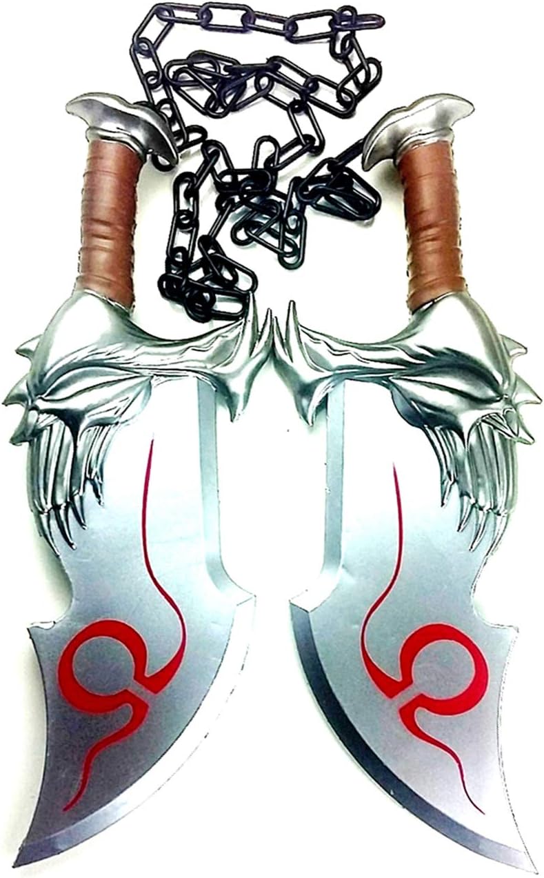 God of war: Kratos Blades of Chaos Foam 1:1 Scale Props Replica. Silver