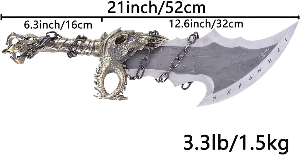 MDM_KT | God of Wars Blades of Chaos Metal, God of Wars, GOW Blades of Chaos Sword Twin Blades Sword, Kraatos Metal Cosplay Weapon Prop 1:1 Replic, Viking Gifts, Men Gift for Him - Flex Gamingproduct_type