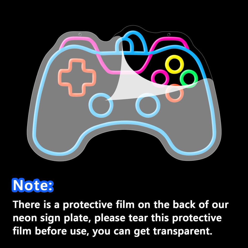 Gamer Mode Neon Sign for Gaming Room Decor, USB Powered LED Wall Light with Dimmer, Cool Gamer Setup Accessories for Bedroom, Streamer Background, Teen Boy Game Room, Man Cave