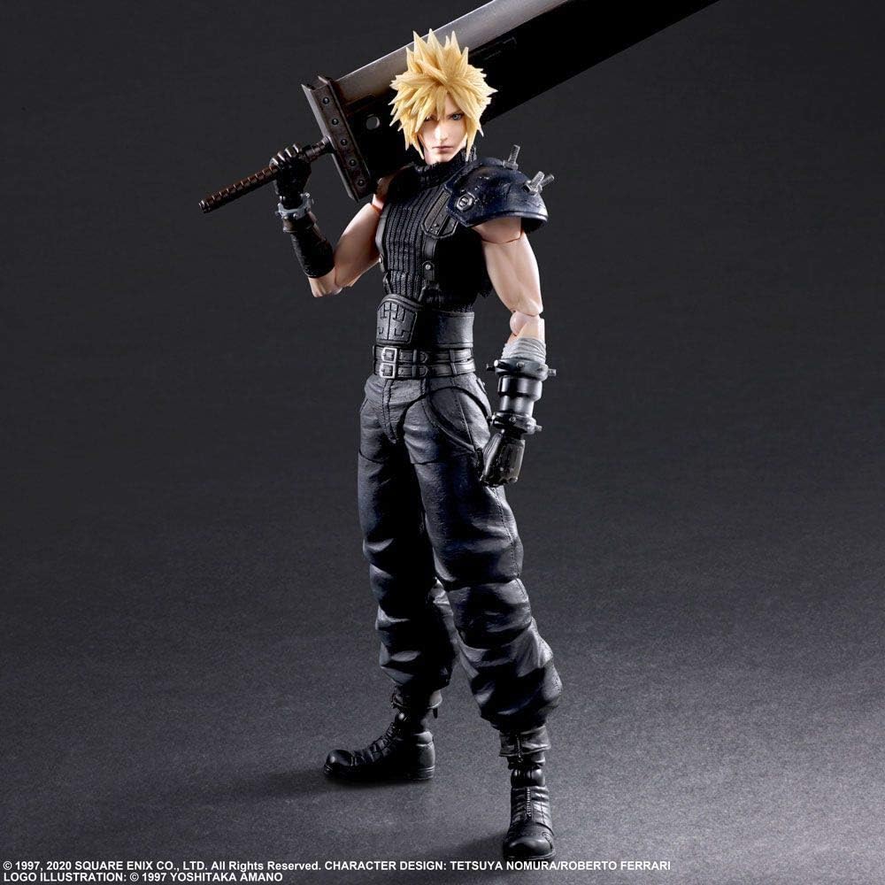 Final Fantasy VII Remake: Cloud Strife (Version 2) Play Arts Kai Action Figure | Final Fantasy VII Remake Play Arts Kai 10 Inch Action Figure - Cloud Strife