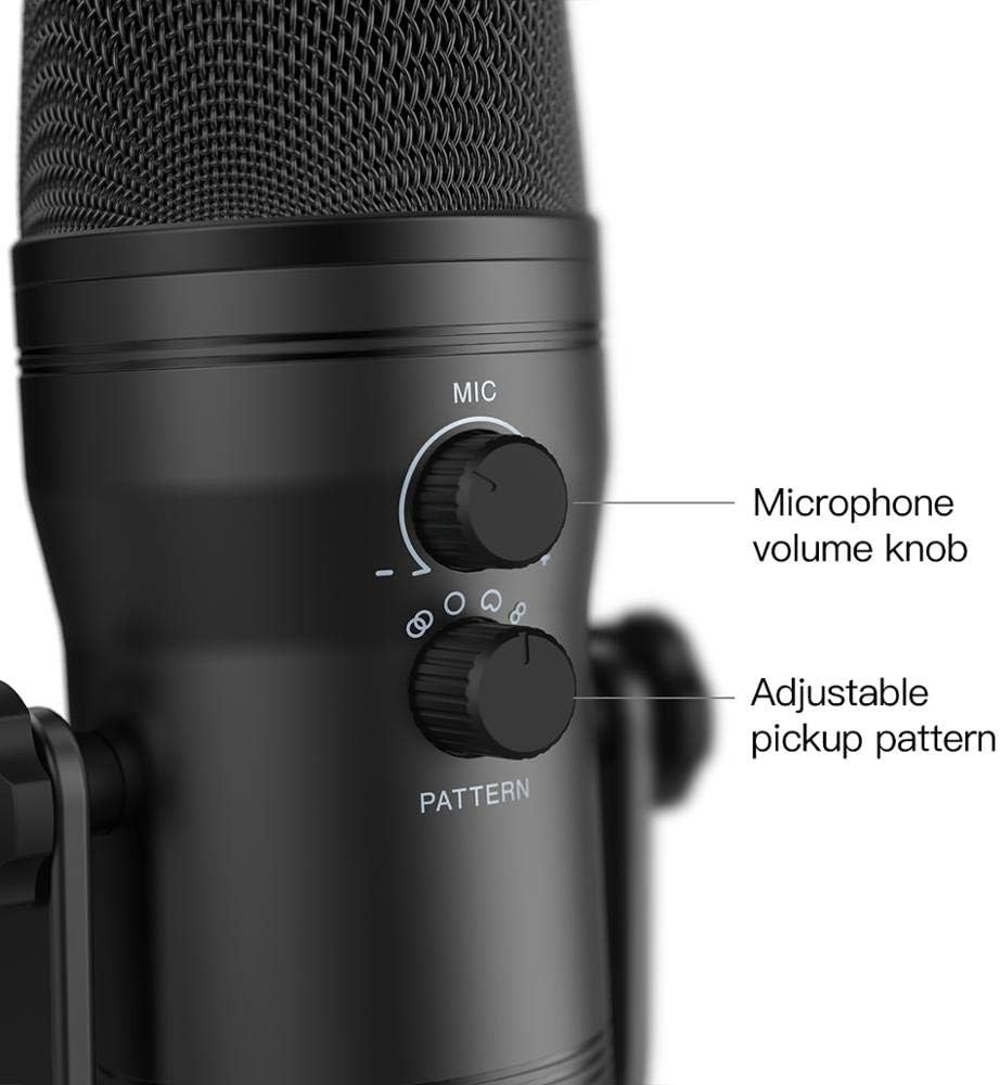 USB Recording Microphone Computer Podcast Mic for Four Pickup Patterns for Vocals,Gaming,Zoom-Class - Flex Gamingproduct_type