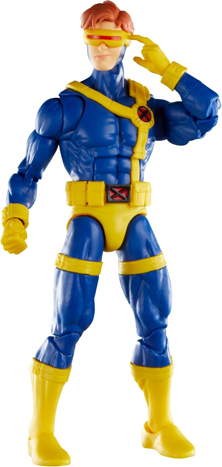 Marvel Legends Series Cyclops, X-Men ‘97 Collectible 6-Inch Action Figure | Marvel Legends Retro 6 Inch Action Figure X-Men '97 Wave 2 - Cyclops Reissue