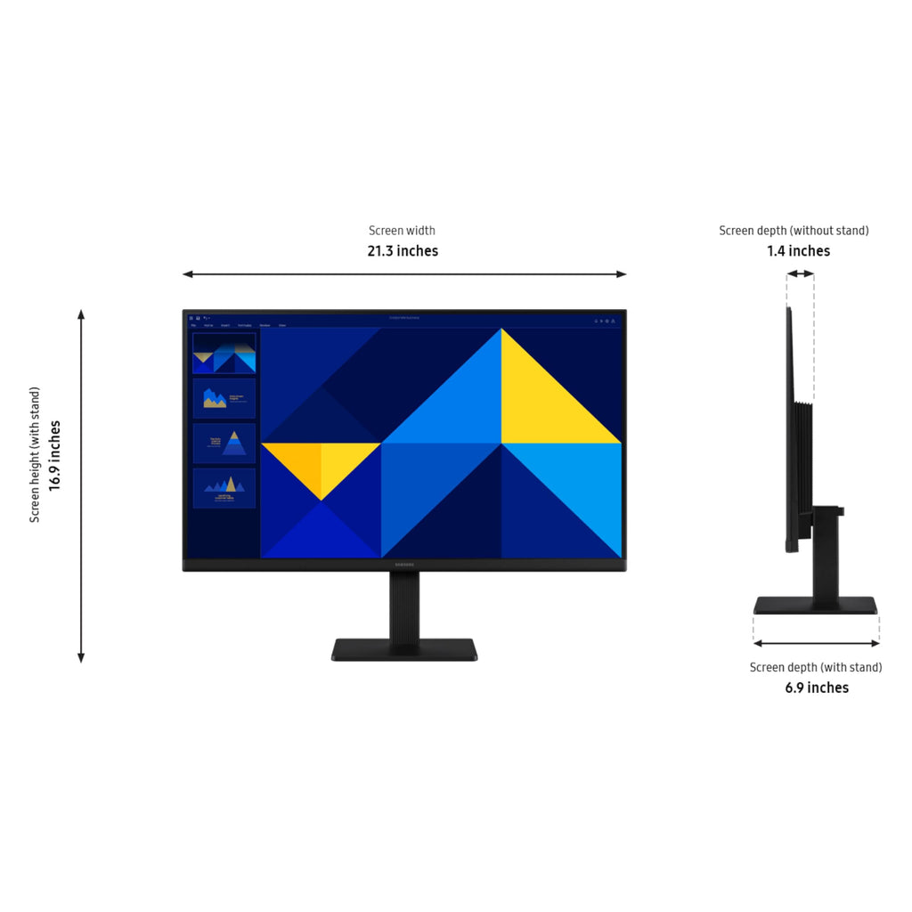 Samsung 24" (S30GD) Essential Monitor with IPS Panel and Tilt Only Stand, 100Hz Refresh Rate, Ergonomic Design, Advanced Eye Care, Game Mode, LS24D304GANXZA - Flex Gamingproduct_type