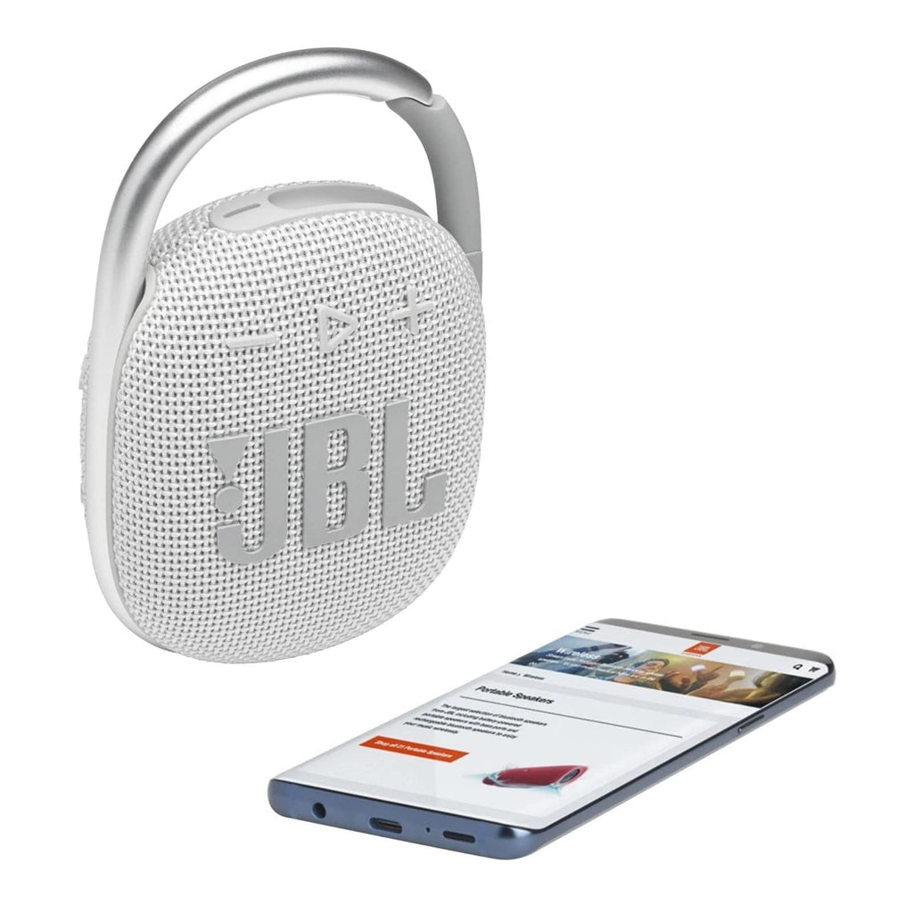 JBL 2 Pack Clip 4 Waterproof Wireless Audio Bluetooth Speaker Bundle (Green)