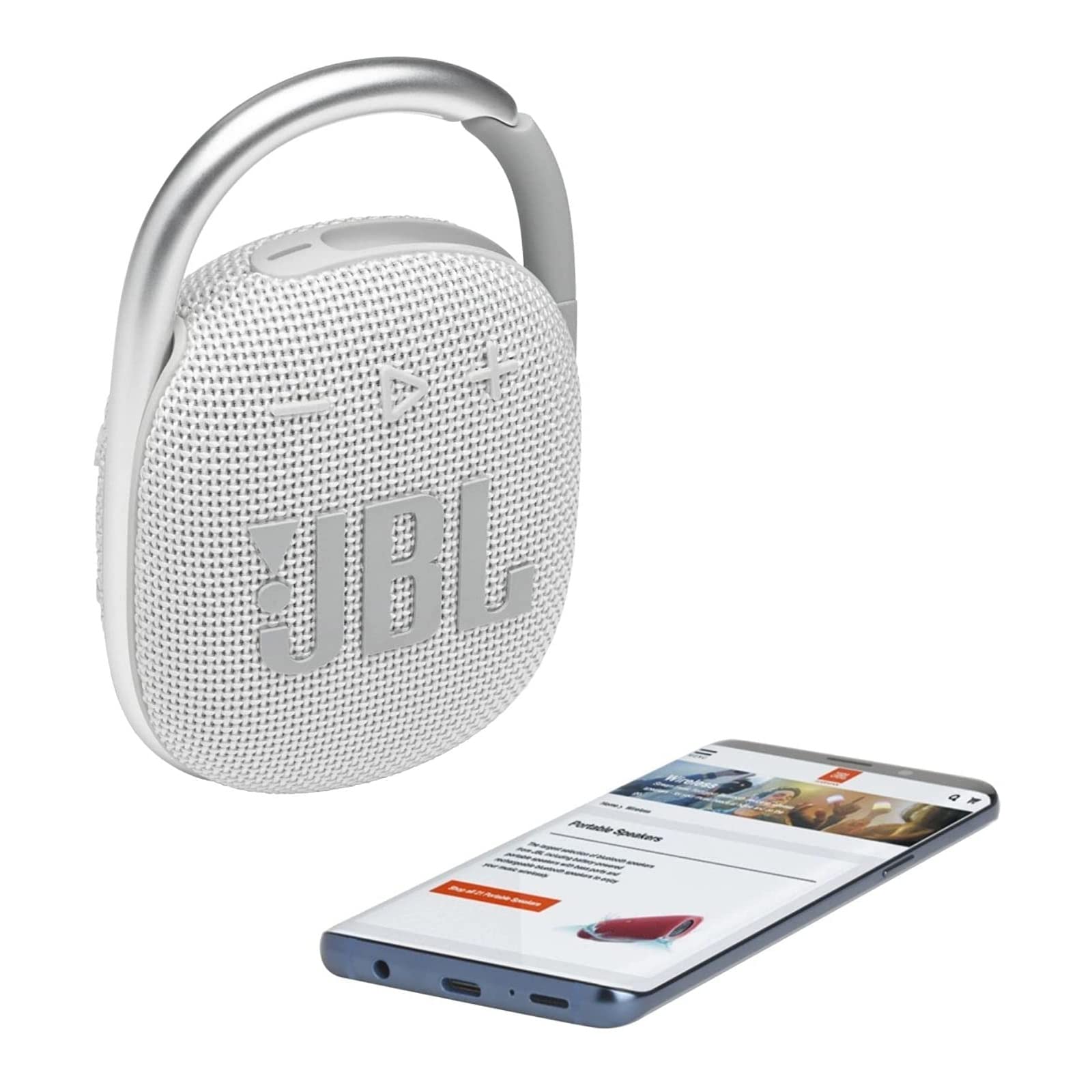 JBL 2 Pack Clip 4 Waterproof Wireless Audio Bluetooth Speaker Bundle (Green)