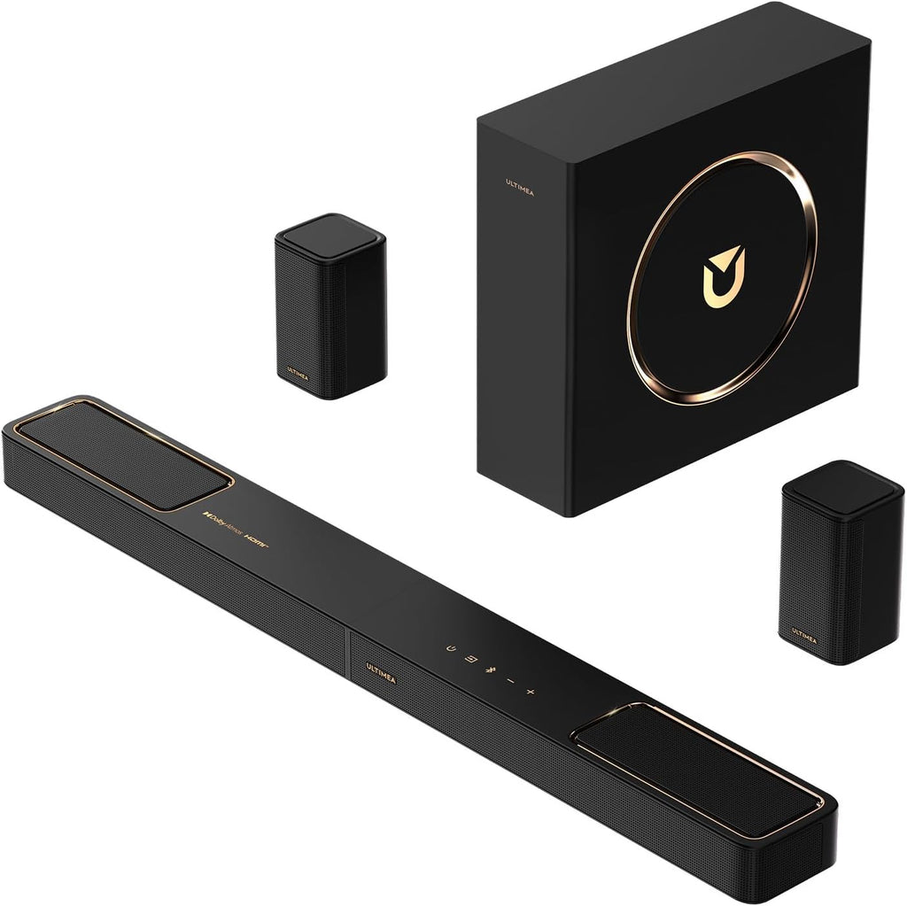 ULTIMEA 5.1.2ch Sound Bar with Dolby Atmos, Surround Sound System for TV with 2 Surround Speakers, Sound Bar for Smart TV, Soundbar for Home Theater, BT 5.4, HDMI eARC, Skywave F40 (New, 2026 Model) - Flex Gamingproduct_type