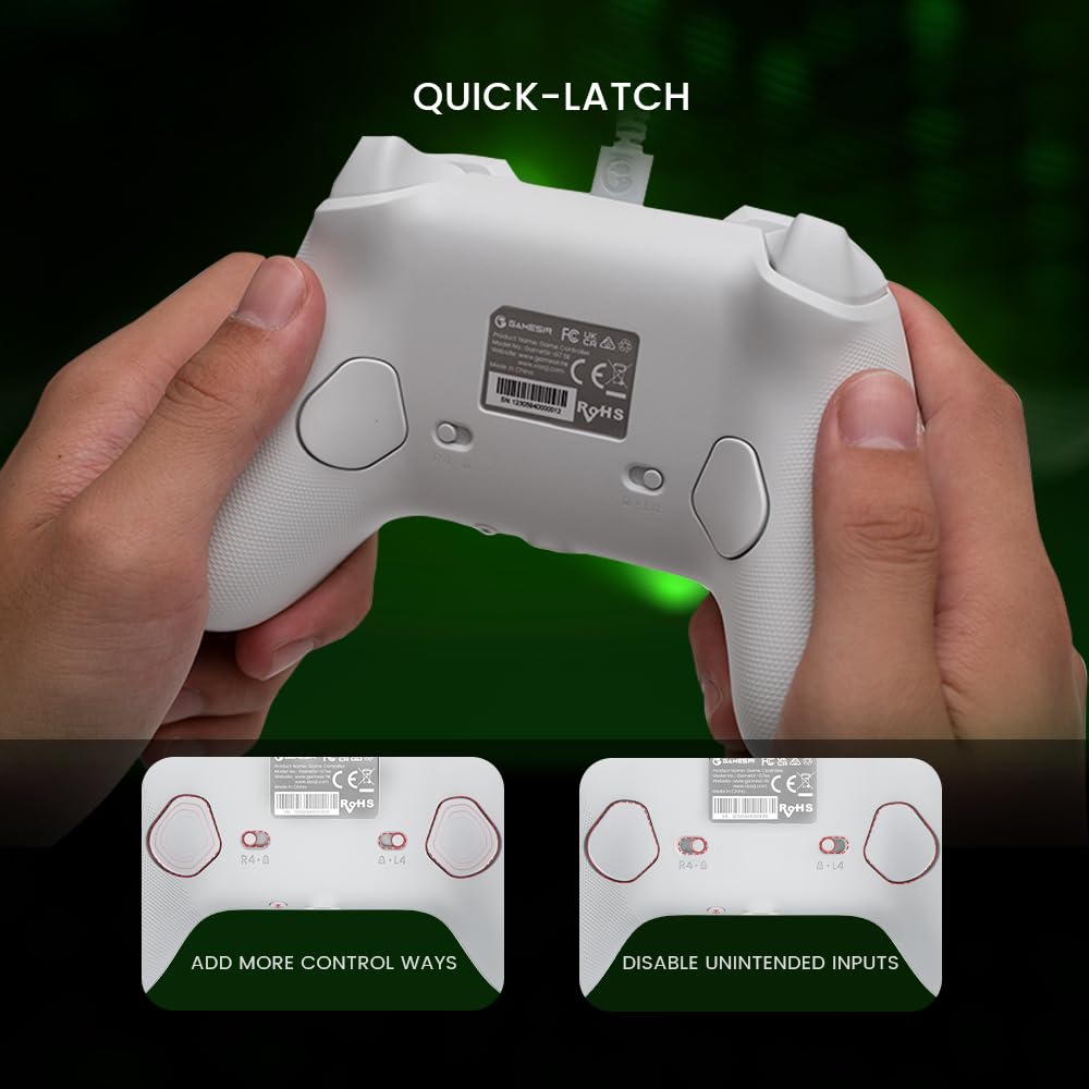 GameSir G7 SE Wired Controller for Xbox Series X|S, Xbox One & Windows 10/11, Plug and Play Gaming Gamepad with Hall Effect Joysticks/Hall Trigger, 3.5mm Audio Jack (White) - Flex Gamingproduct_type