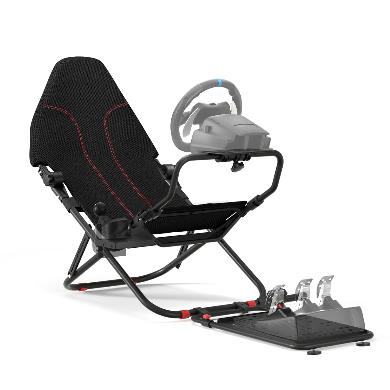 RACGTING Racing Simulator Cockpit for G29/G920/G923, Foldable & Adjustable Racing Seat for Thrustmaster T300RS/248/T-GT II, Fanatec CSL DD/GT DD Pro/ClubSport DD/DD+, MOZA R5, SIMAGIC Alpha Mini - Flex Gamingproduct_type