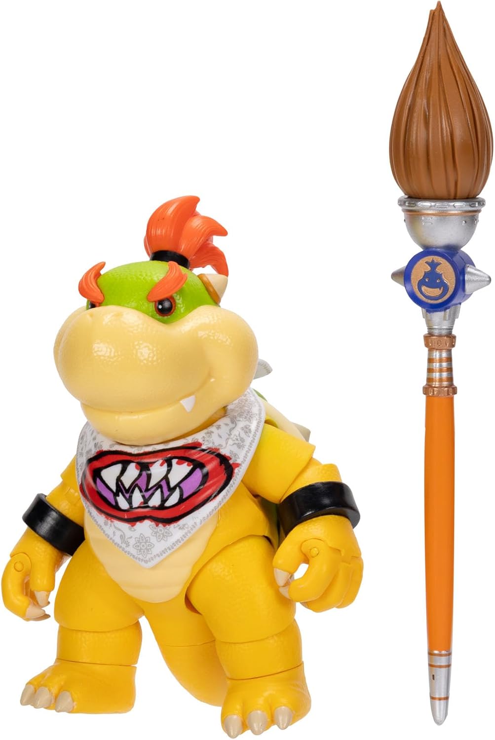 The Super Mario Galaxy Movie 5” Action Figures Series 1 – Bowser Jr. Figure with Paint Brush Accessory - Premium Details and 17 Points of Articulation