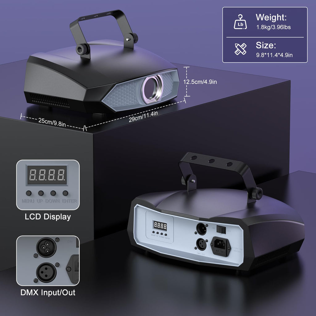 DJ Laser Light for Party,3D Animation Laser Machine,Multiple Control Functions,Support Manual Graffiti, Text Playback, and Personalized Programming,Suitable for DJ Parties, KTV Bars and Events