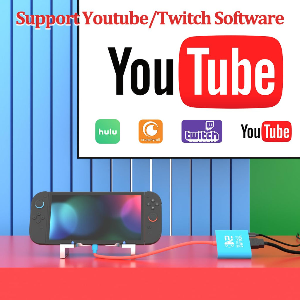 pdobq Portable Nintendo Switch Docking Station – 3 Cable Lengths